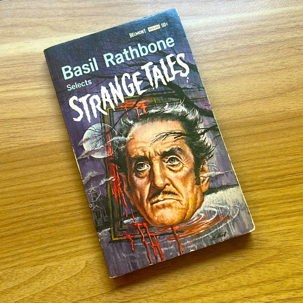 Vintage 1965! Strange Tales by Basil Rathbone Vintage Paperback Book